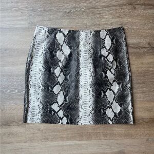 Snake skin skirt